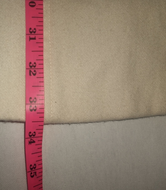 Anthropologie Tulle Winter White Wool Preppy Fall Feminine Classic Pea Coat M - Picture 9 of 11